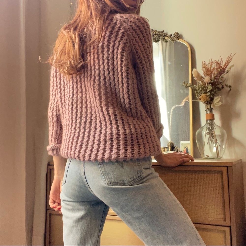 Mauve 100% Merino Wool Sweater • Bloomingdales